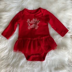 Holly Jolly tutu onsie